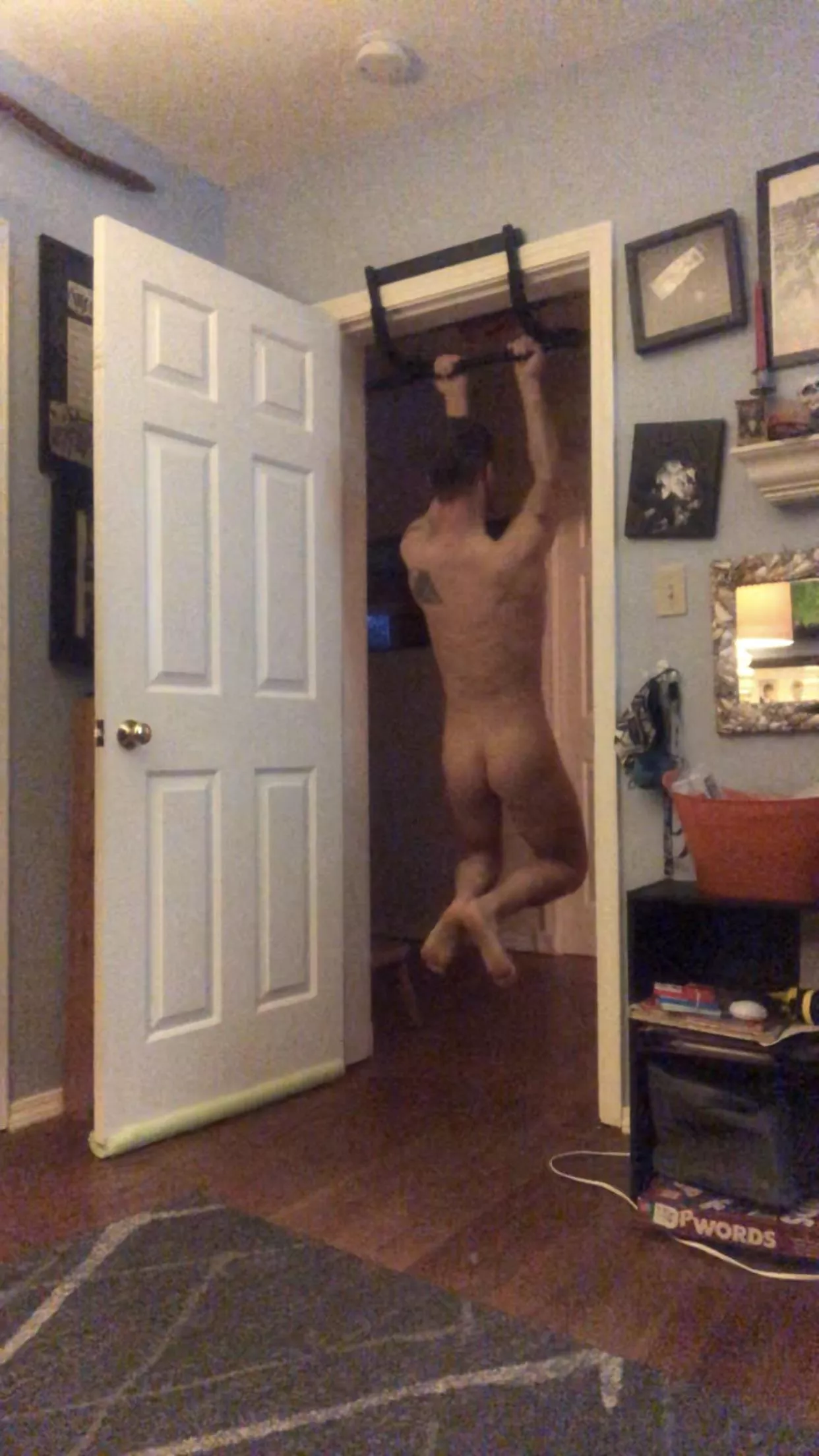 Hanging about with house all to myself (M).