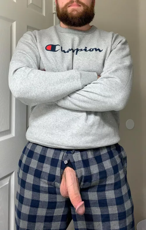 Hanging out in my pajamas. [35]