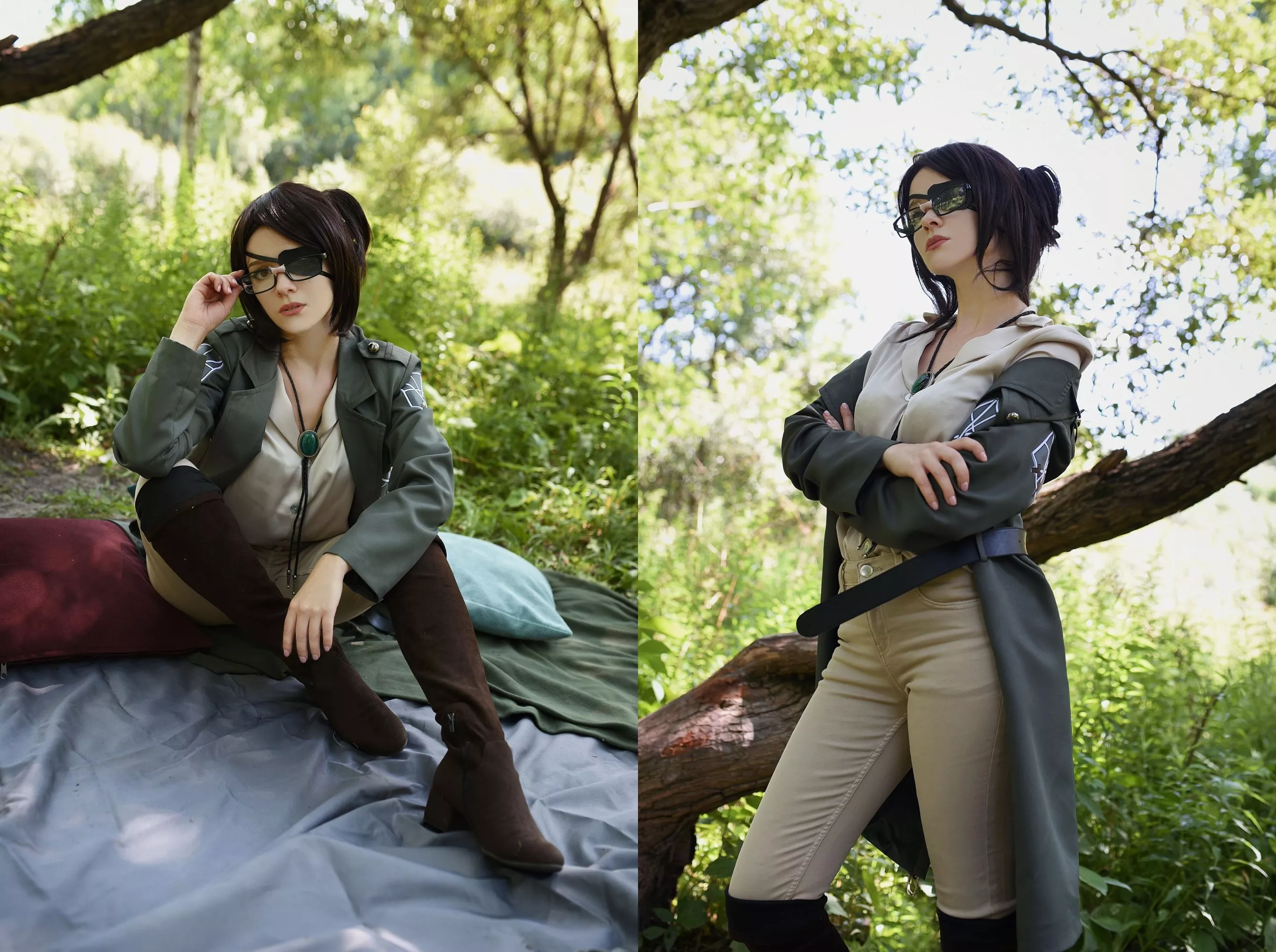 Hanji Zoe cosplay by Evenink