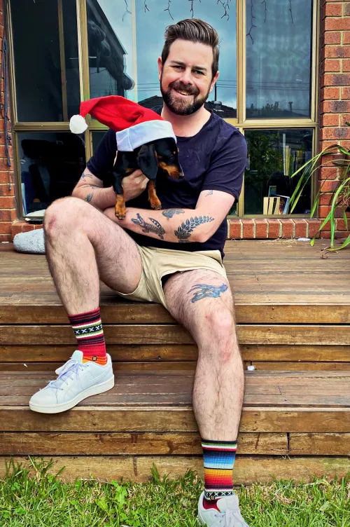 Happy Christmas bros, from me and Snickers