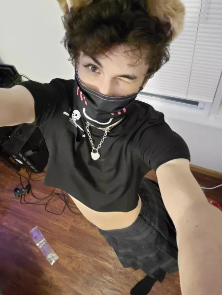 happy femboy Friday! this is my first time wearing casual fem clothes :) happy femboy Friday! this is my first time wearing casual fem clothes :)