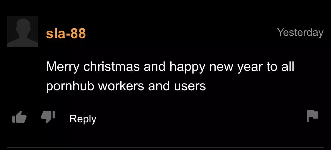 Happy Holidays to all the users and workers of Pornhub