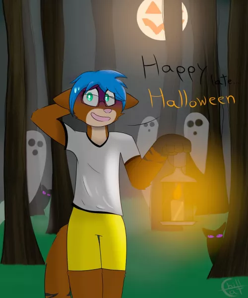Happy late Halloween! 👻🎃Maybe to late (Art by me ^o^)