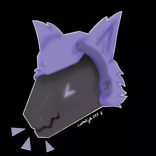 Happy protogen :3 (drawn by me)