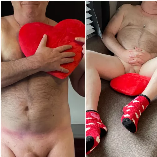 Happy V Day To The Sexiest, Classiest & Sweetest Gals In The World, You’re All Uniquely Beautiful & Special 💝💘Here Are A Couple Of Heart-Ons From Me To Thank You For Sharing Your Sexy Magic😘😁