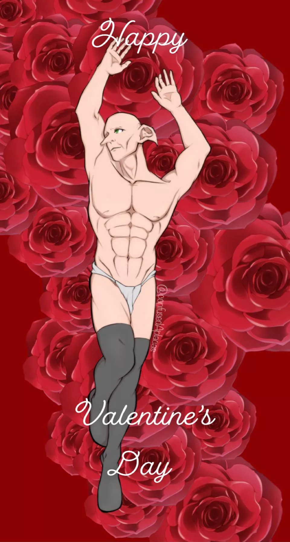 Happy Valentine’s Day lads, art by @confusedalpacas on twitter