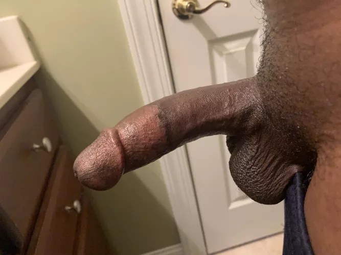 Hard black cock is on the menu