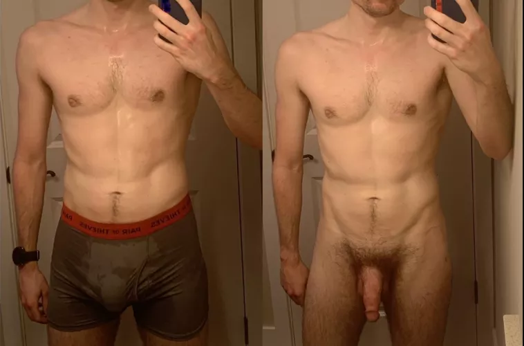 Hard not to compare in the sauna