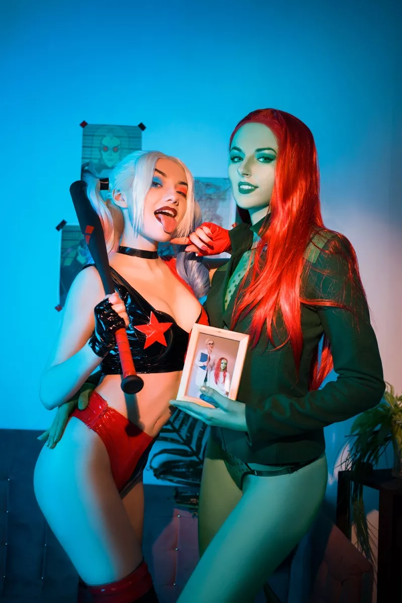 Harleen Quinzel And Poison Ivy Harley Quinn By Carrykey And