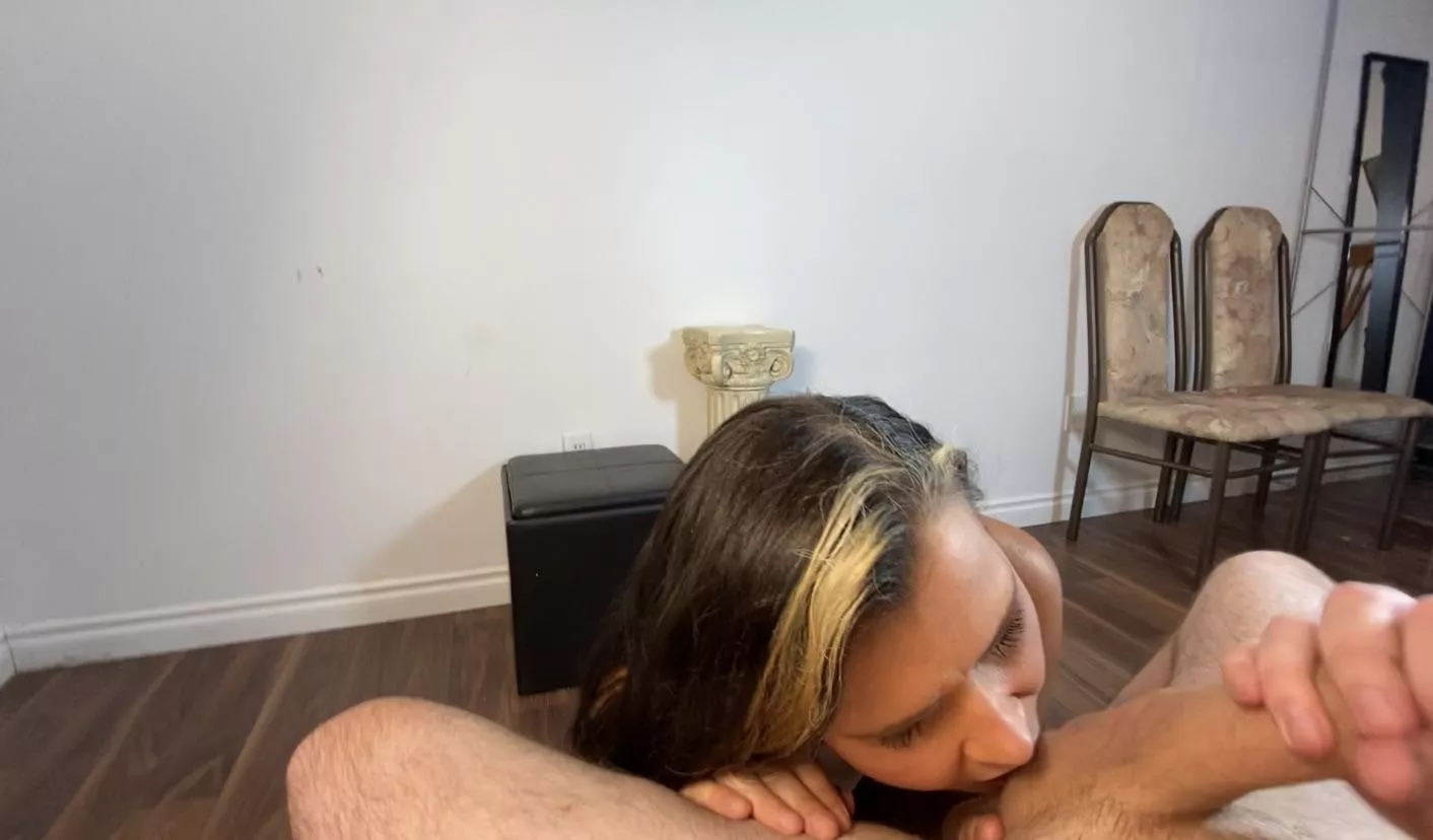 Harley is a good ball sucker! Full scene on my O f