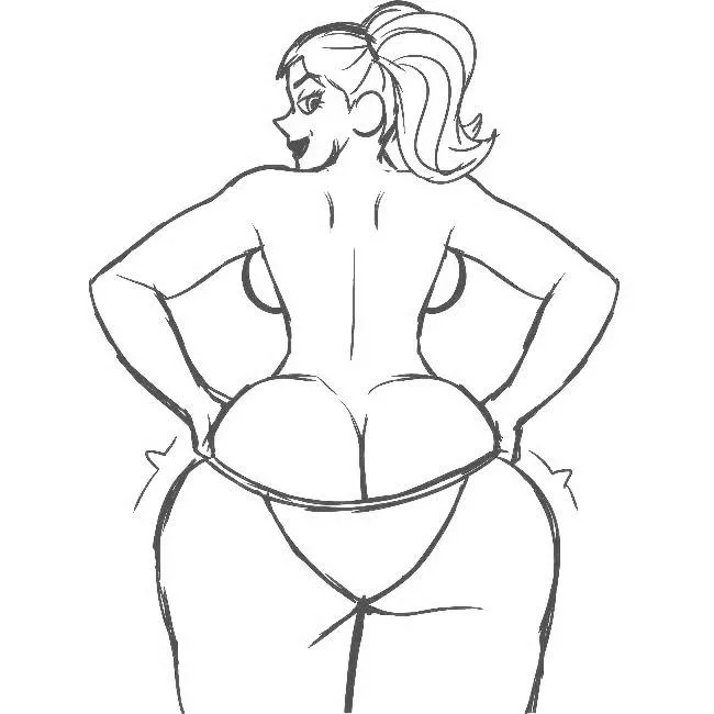 Harley Quinn Fat Ass In Panties Sketch (Oc) Harley Quinn Fat Ass In Panties Sketch (Oc)