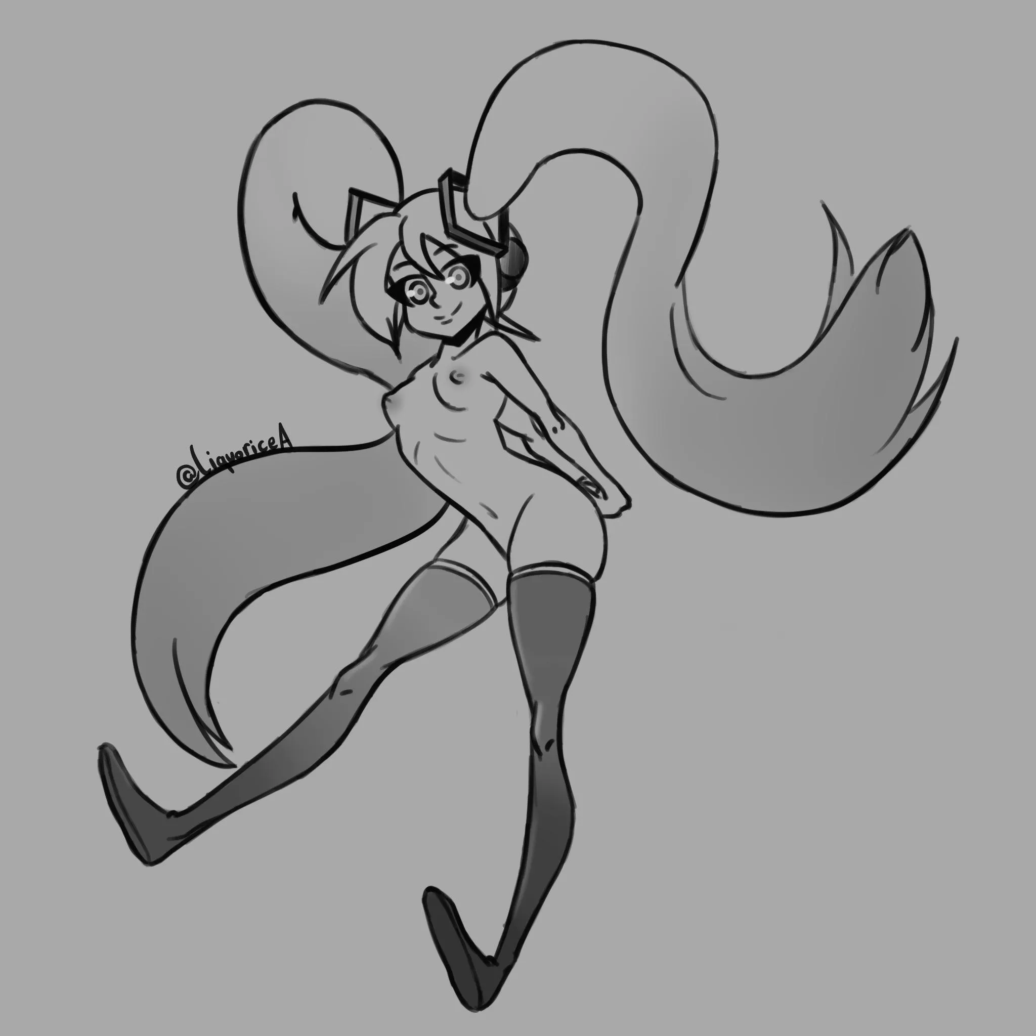Hatsune Miku Patreon Sketch Hatsune Miku Patreon Sketch