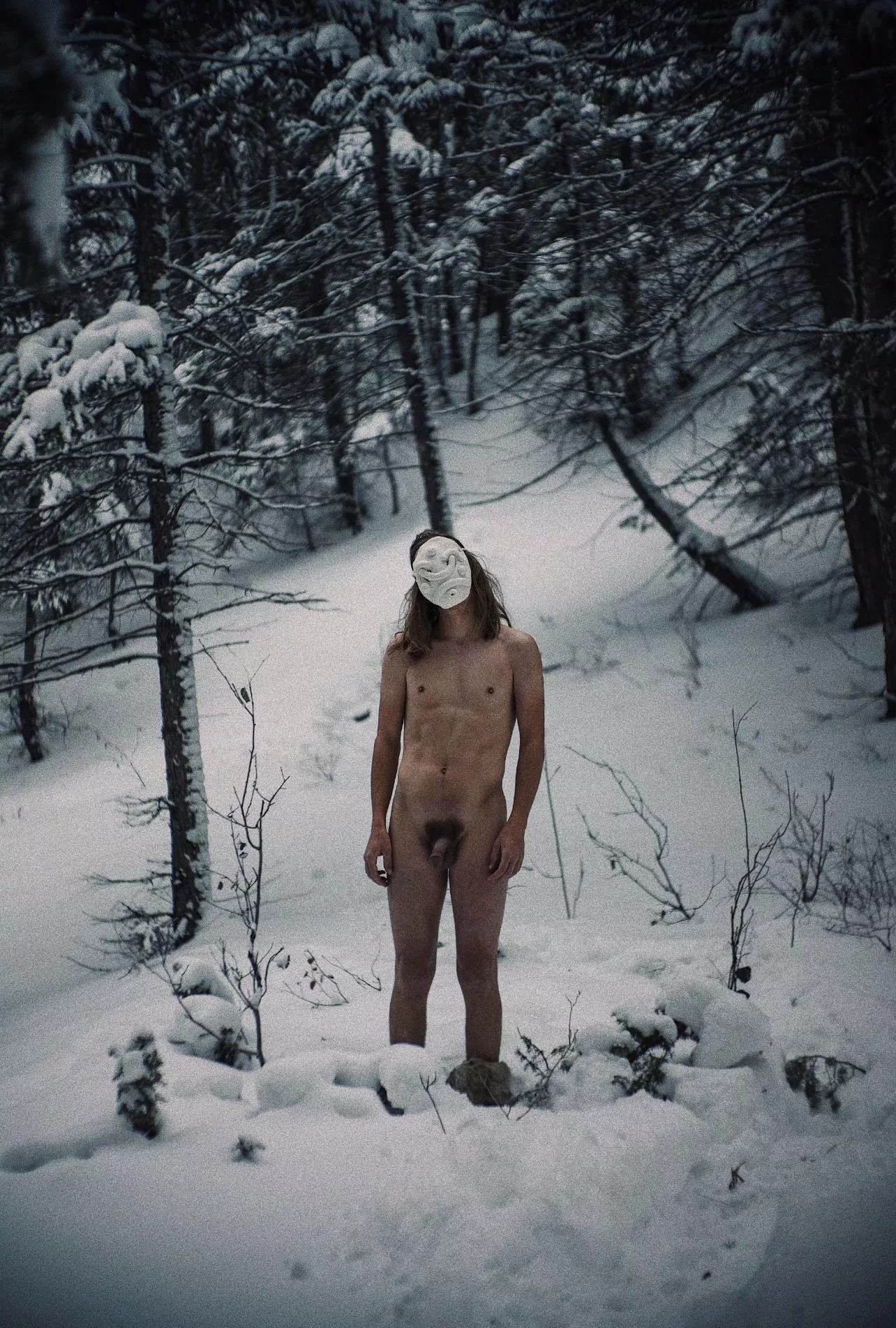 Haven’t posted in a while. Made a new mask and shot some new photos in the snow.