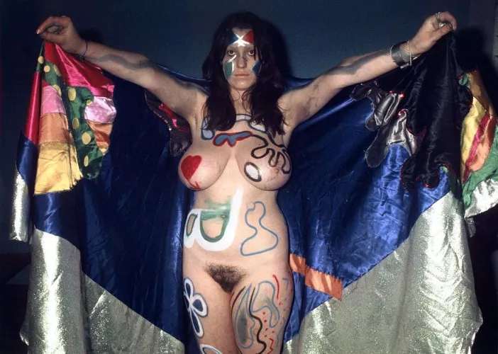 Hawkwind dancer Stacia Blake in 1972 - photo by Jorgen Angel