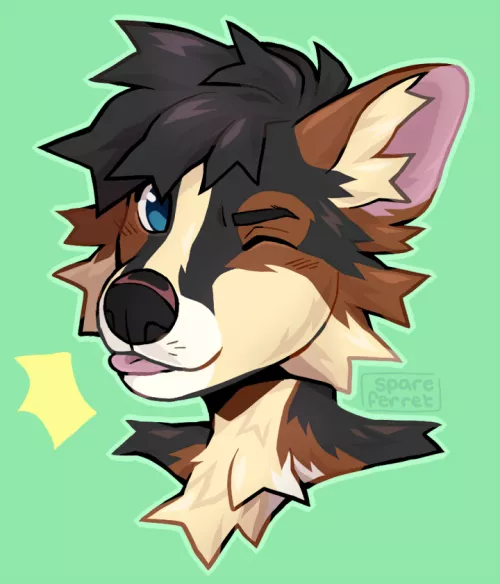 he blep (by spareferret on twitter)