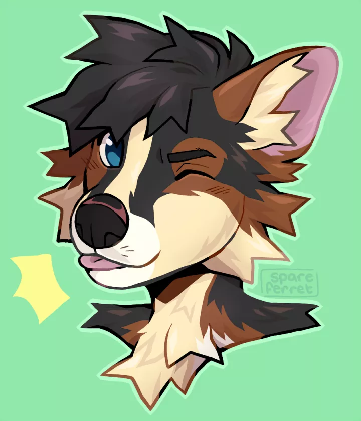 he blep (by spareferret on twitter)