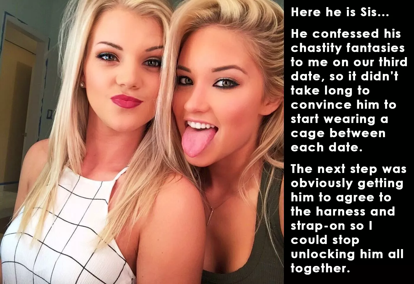 He confessed his chastity fantasies to me on our third date... He confessed his chastity fantasies to me on our third date...