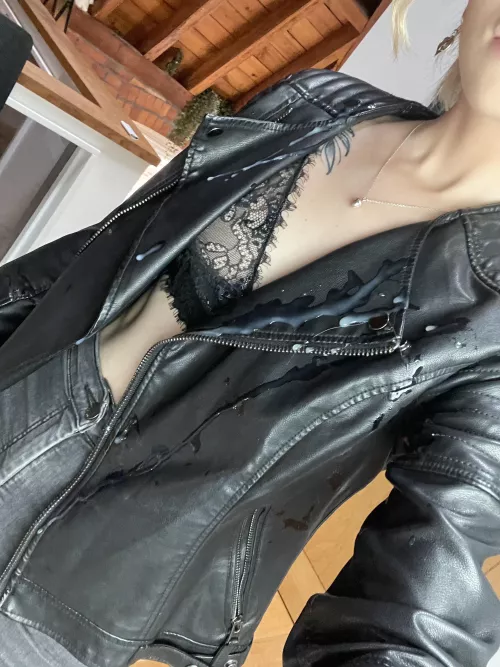 He covered one of my favourite jackets in cum 🤦🏼♀️