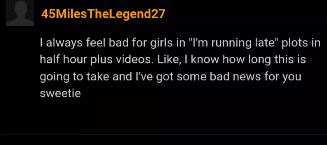 He feels bad
