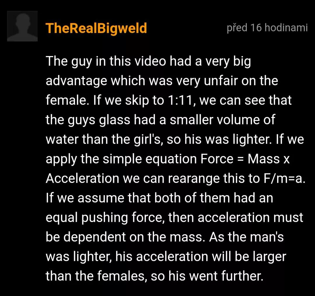 He had an advantage He had an advantage