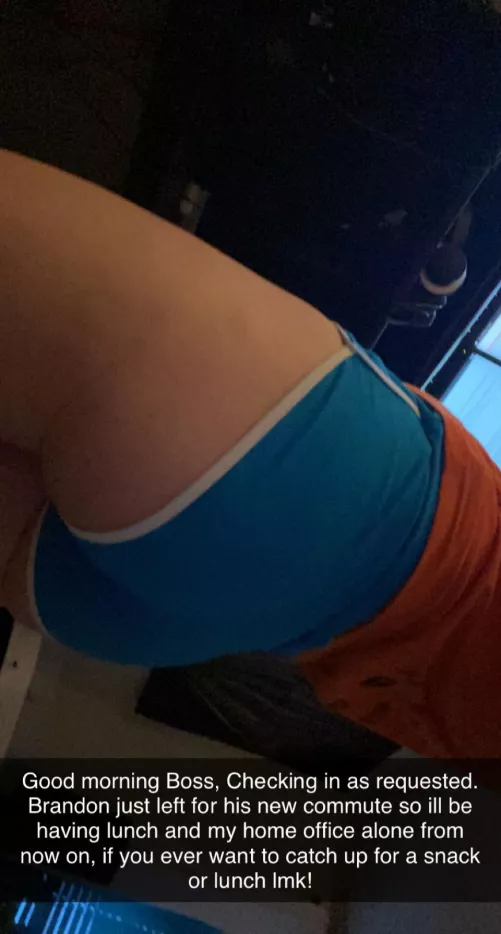 He left for his morning commute and i was way to horny not to do something about it..