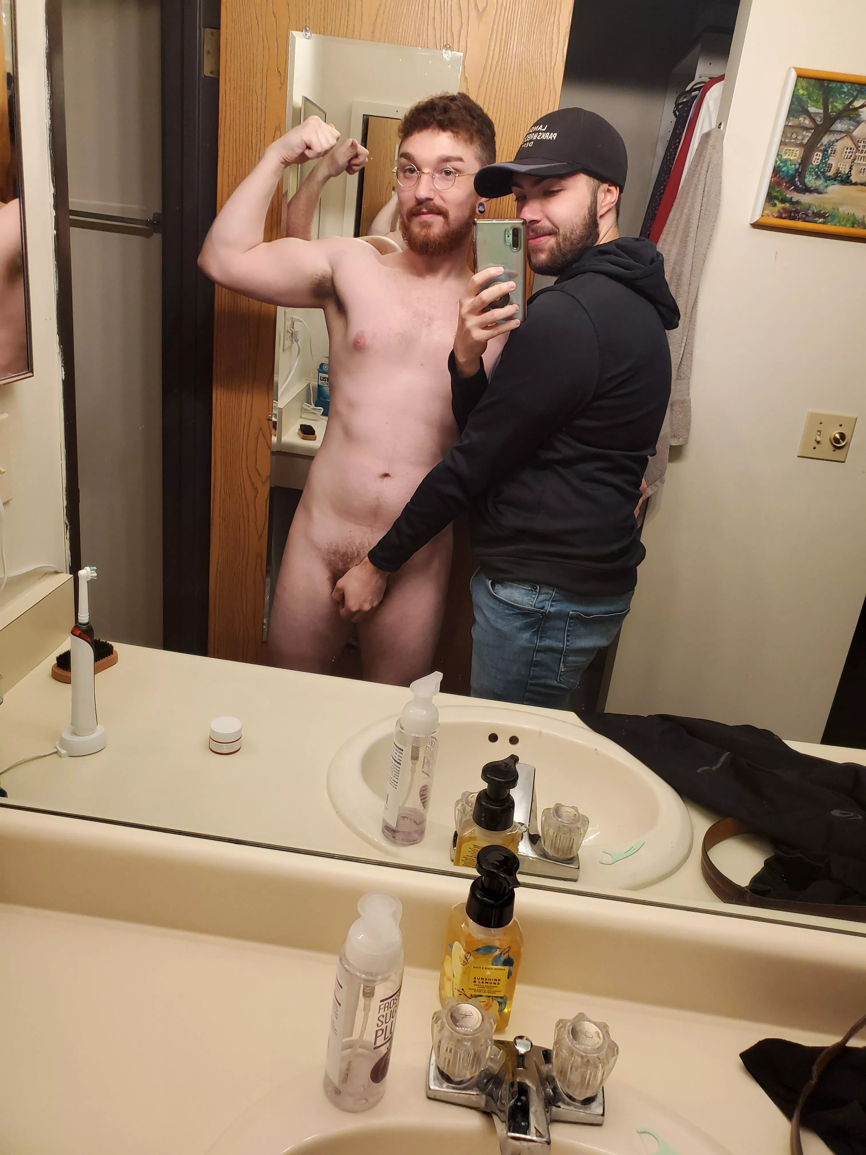 He likes to hold it for me after a workout 🤷🏻‍♂️