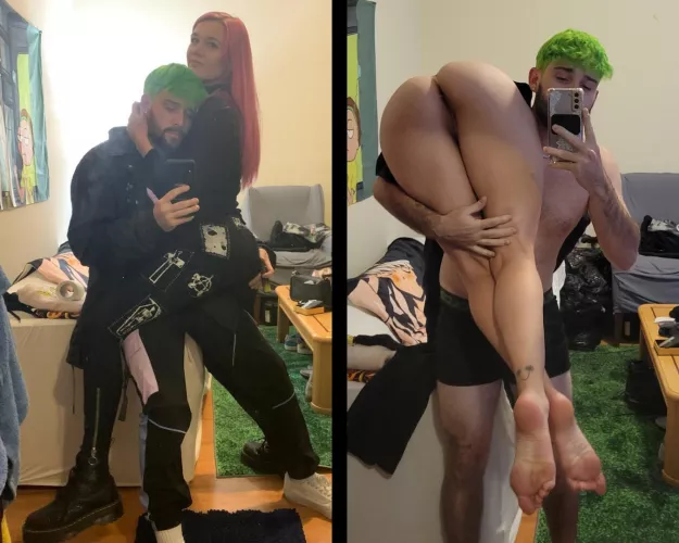 He loves to show off my feet π