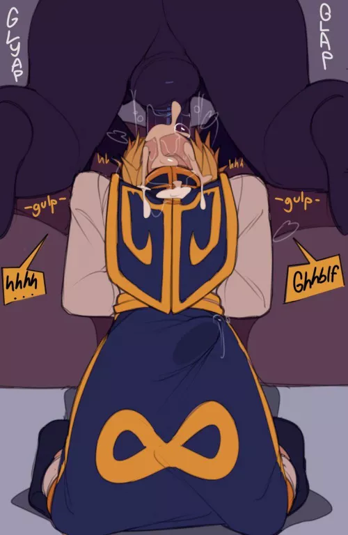 He needed a good throat fucking after a long week