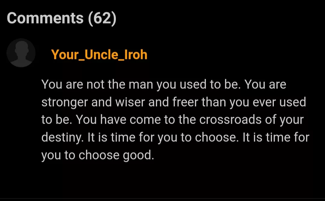 He really does have all the wisdom in the world for ANY situation.