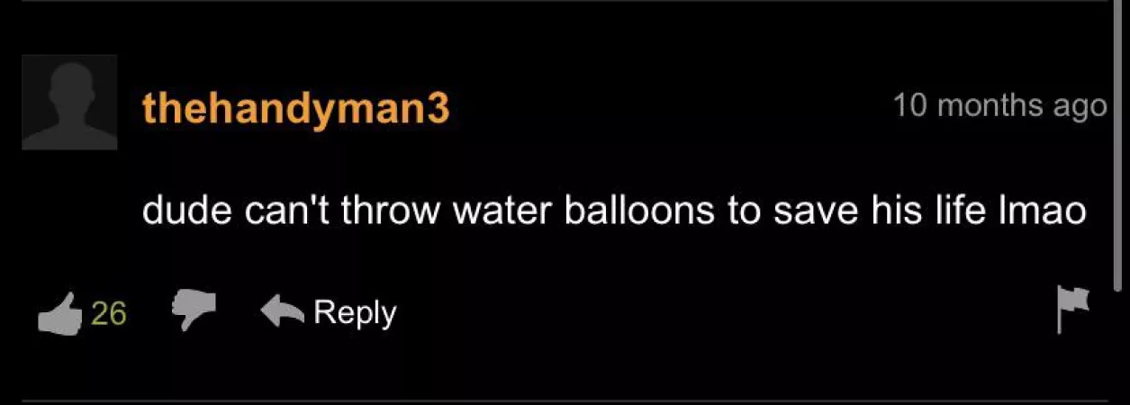 He sucks at it