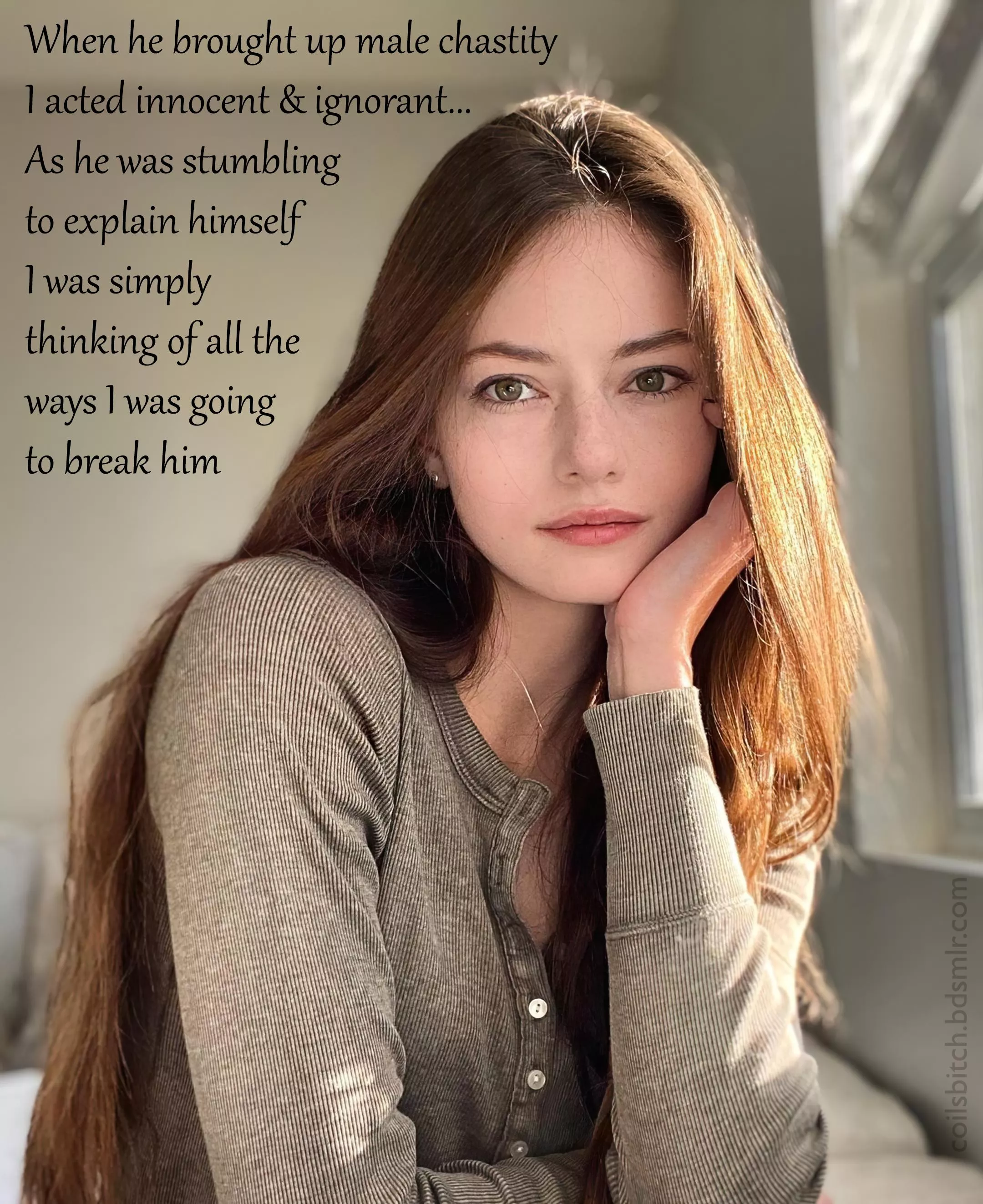 He thought I was so innocent... He thought I was so innocent...