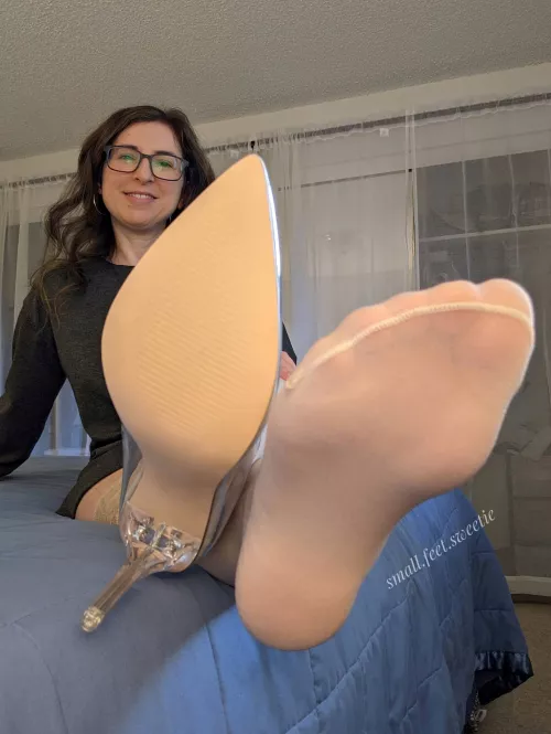 Heel or nylons? Heel or nylons?