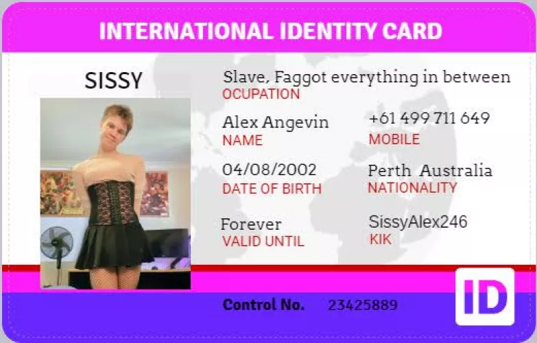 Hehe, I finally got myself a sissy ID, please expose me and humiliate me and more