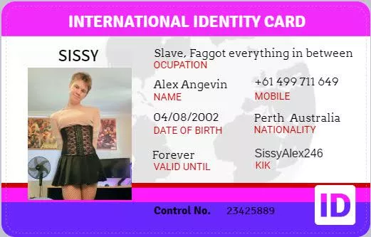 Hehe, I finally got myself a sissy ID, please expose me and humiliate me and more