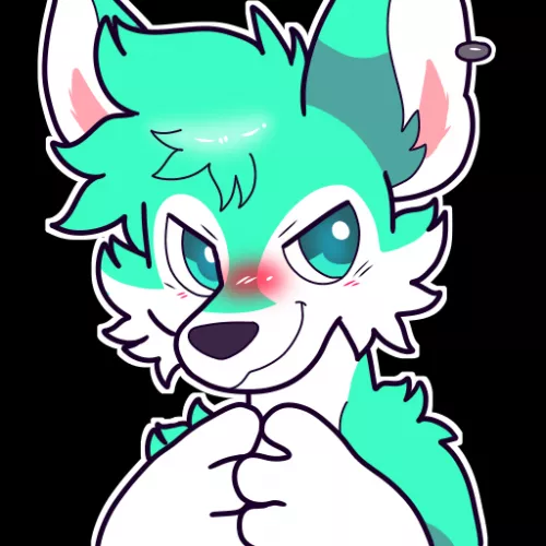 hehehe he's scheming <commission for colgate, art by me @spookyfoxinc on twitter>