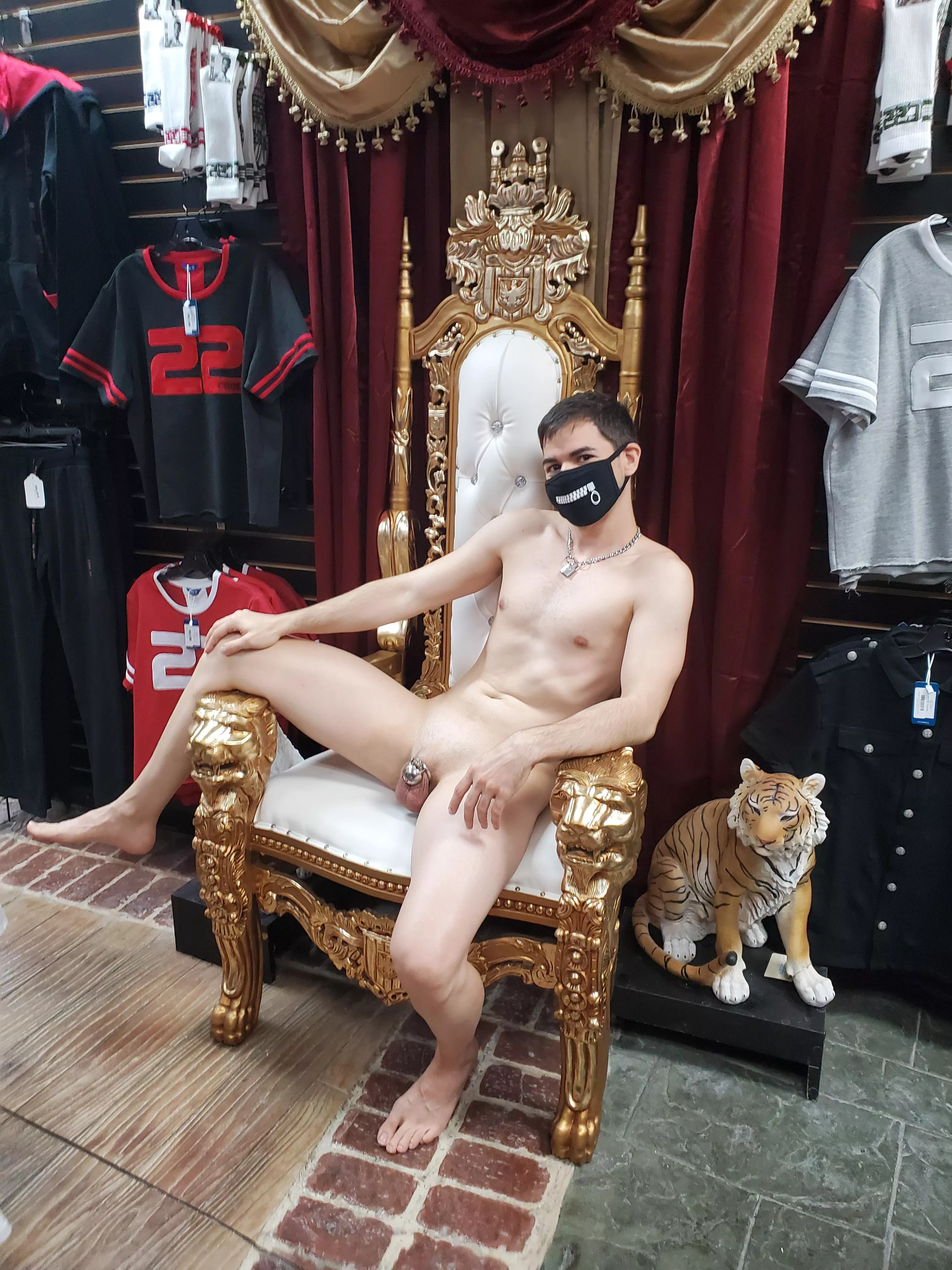 Hello! Does sanctioned nudity in a novelty store in the middle of the day get your approval? 😅