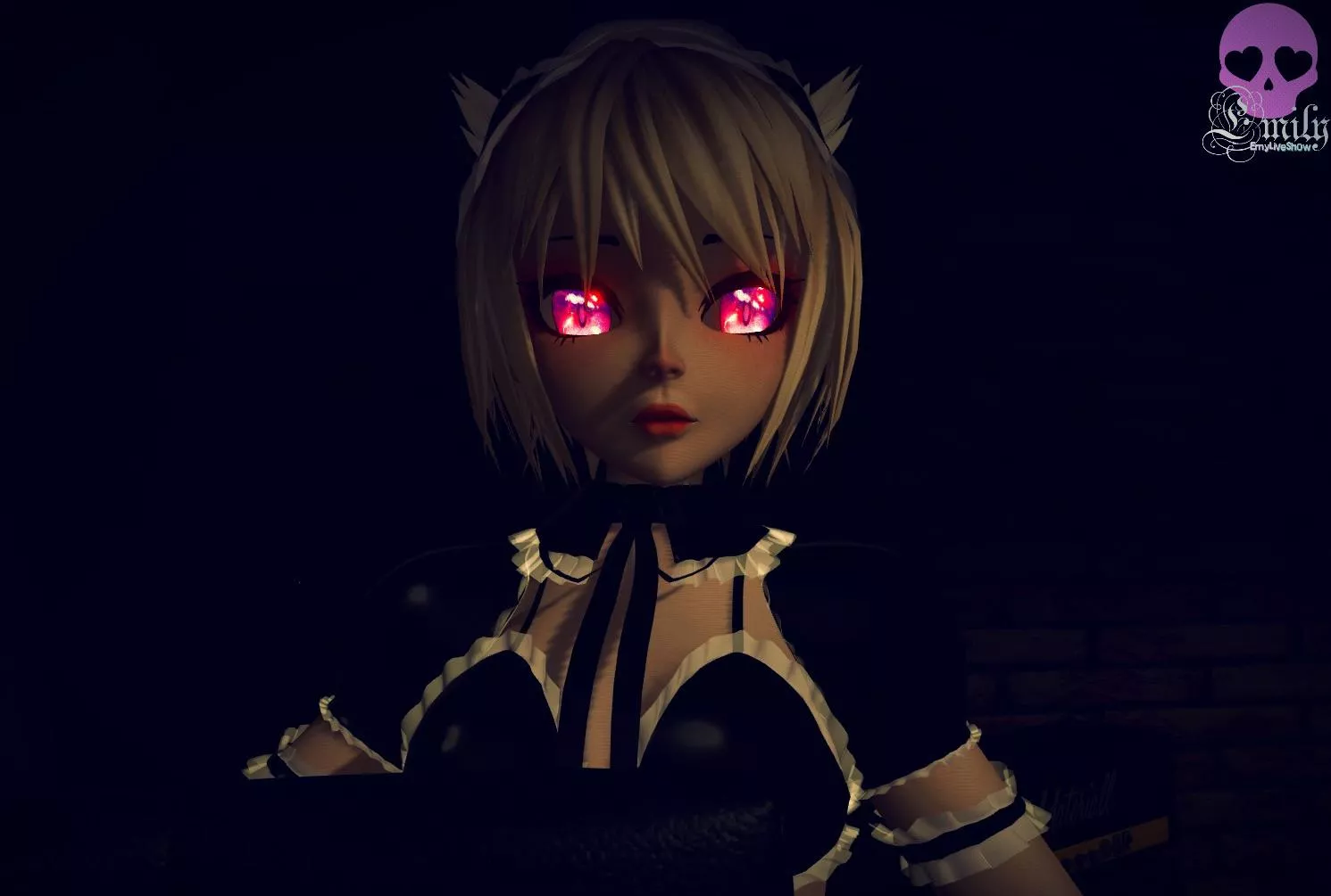 Hello, welcome to the vampire's lair, I'm a little hungry, I think you'll have to give me your bodies????? https://chaturbate.com/emyliveshow