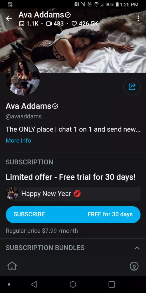 Her 0F is free to subscribe rn y'all 😁