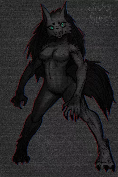 Her (art by me) /// In the comment section is a mini story that's part of the artwork!