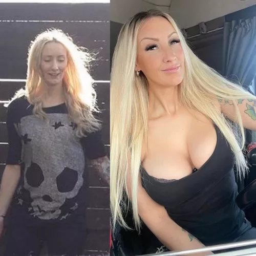 Her before/after 🤯