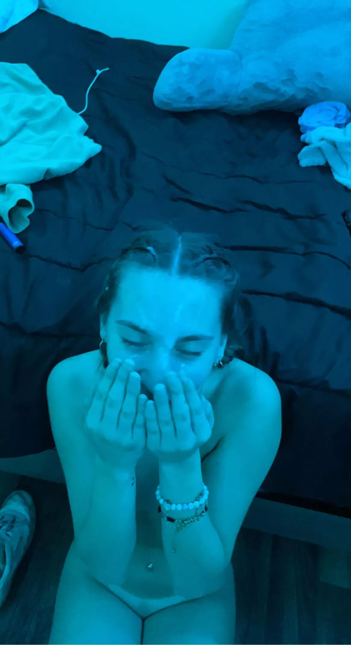 Her first facial, she loved it Her first facial, she loved it