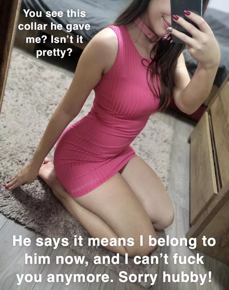 Her new collar means she’s his