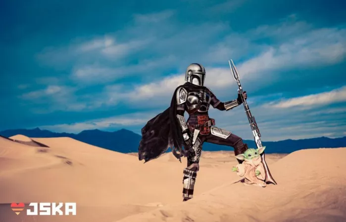 Her new Mandalorian cosplay pic 8 (fully armored)