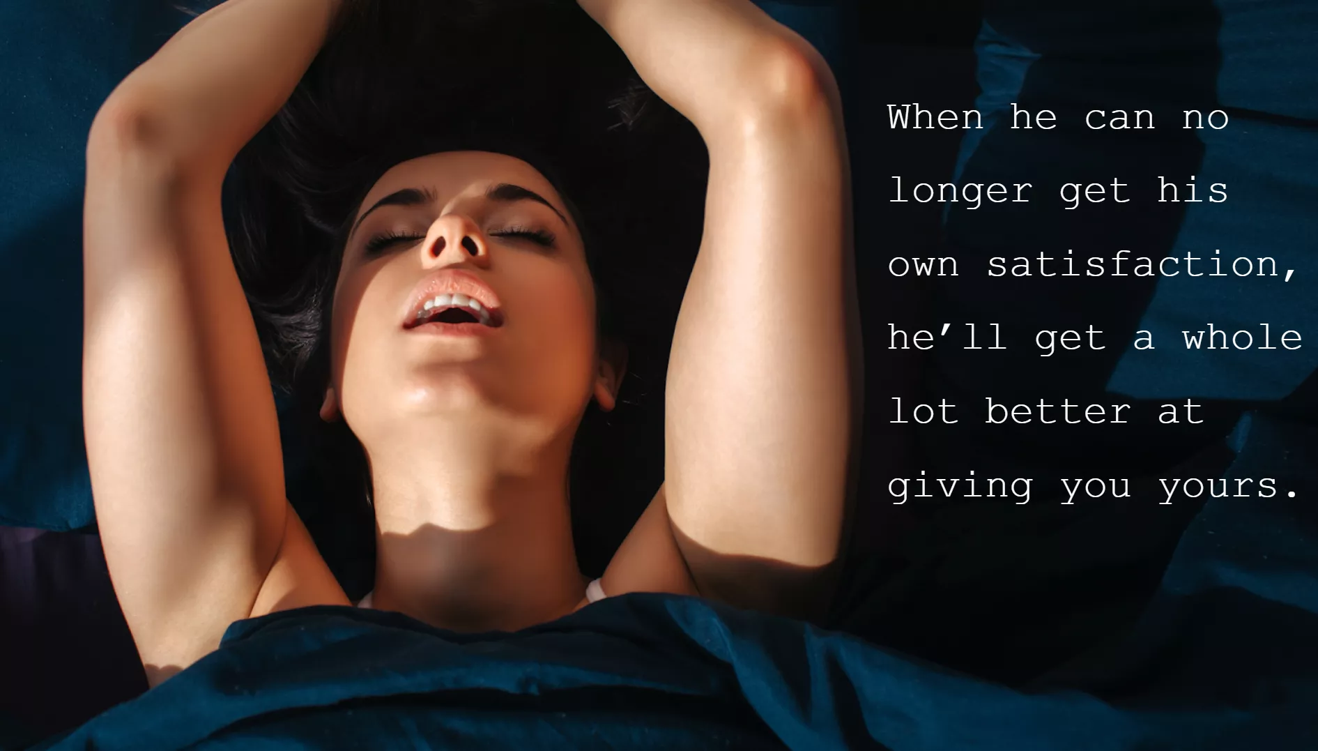 Her satisfaction goes up as yours goes down Her satisfaction goes up as yours goes down