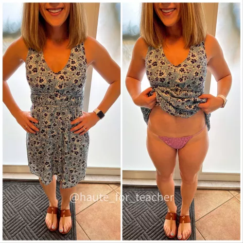 Here is todayโs lecture outfit ๐๐!! (F)43