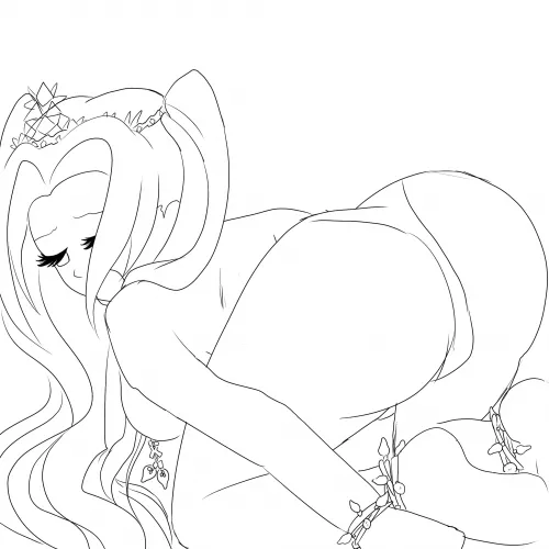 Here's a scrapped sketch of my last holiday Commission 😁