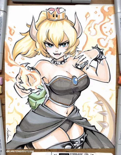 Here’s my drawing of Bowsette!