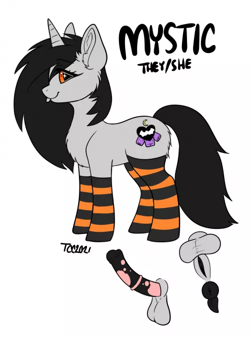 Here's My Little Pony sona 🖤🧡 (I) #(TheCreatureCorner)