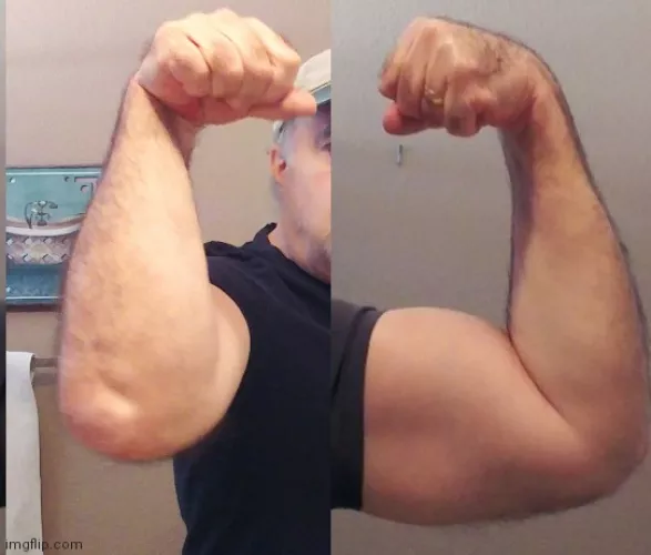 Here's the Arm Wrestlers Bicep & Forearm Here's the Arm Wrestlers Bicep & Forearm