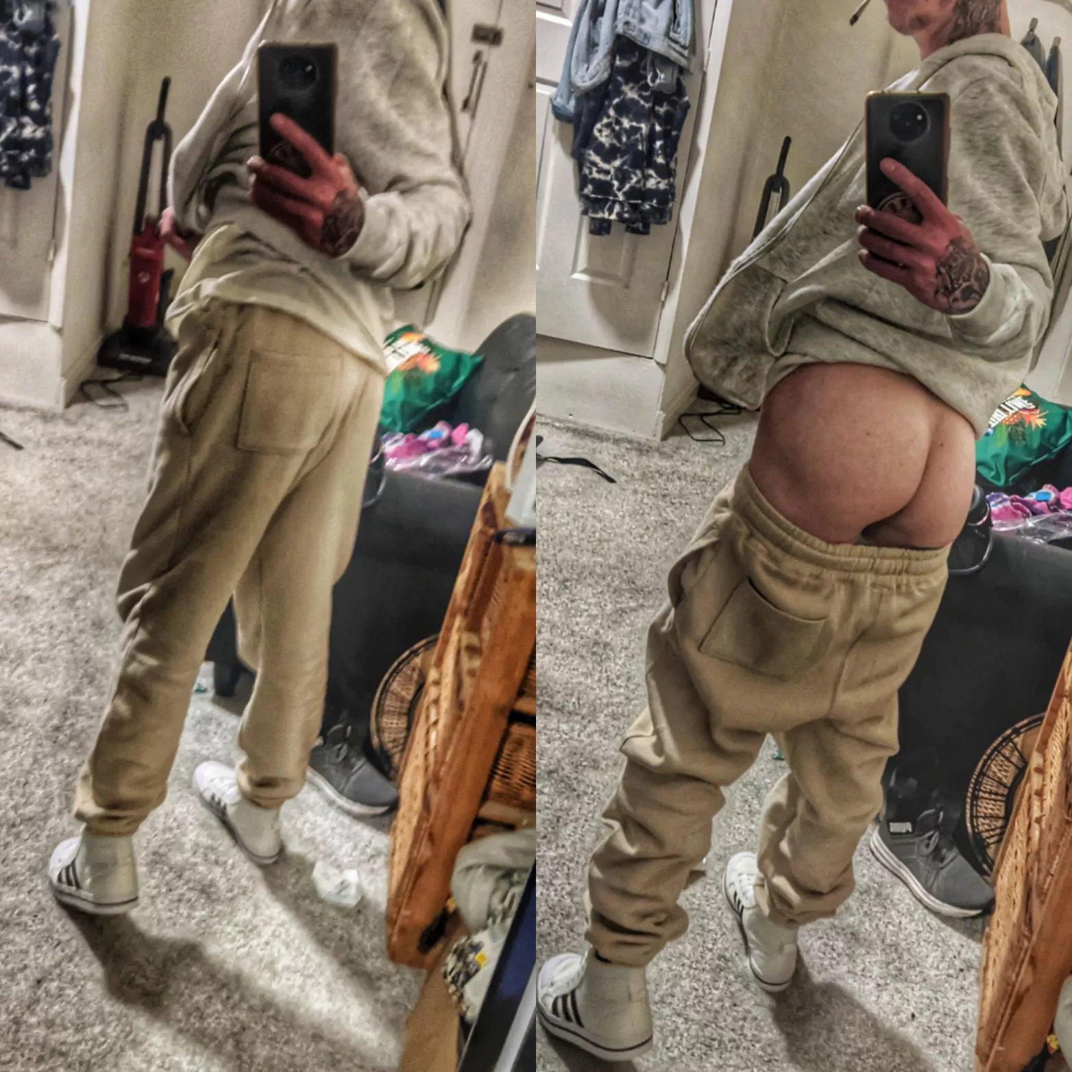 Here's what I'm hiding in my sweats Here's what I'm hiding in my sweats